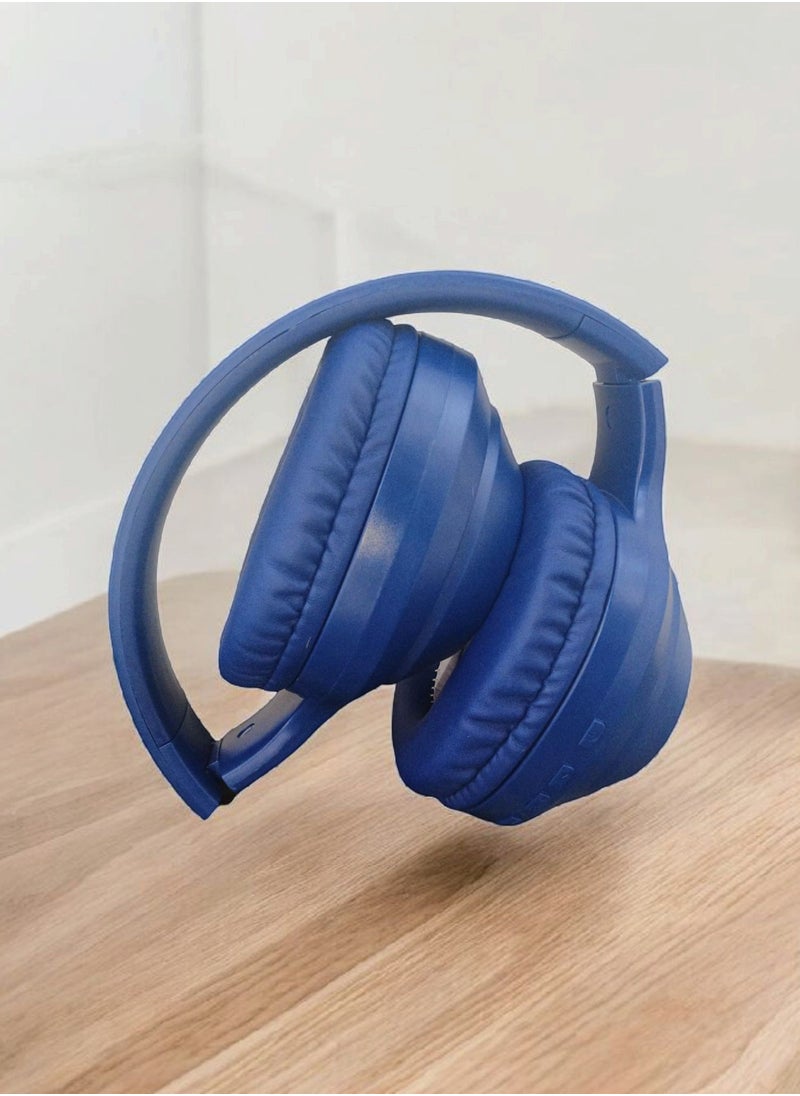 SODO - Headset SD-1121 Wireless Stereo Over Ear Headphones With Microphone Blue - Image 1