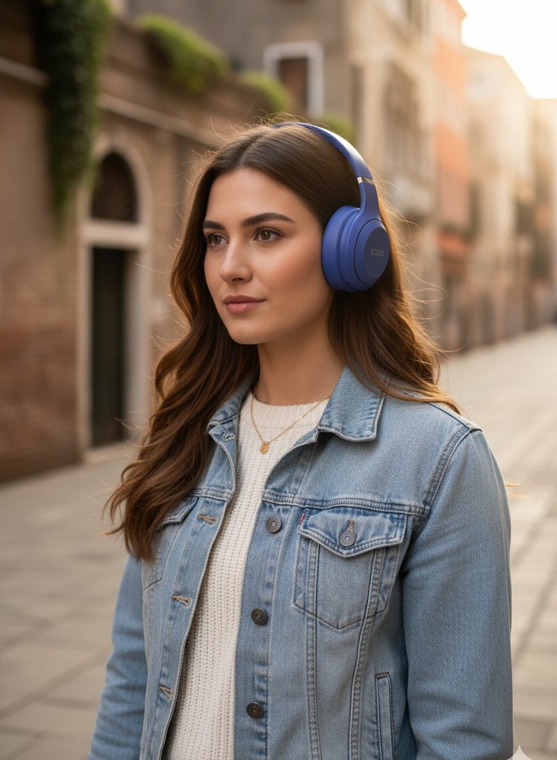 سودو سماعة الرأس SD-1121 اللاسلكية ستيريو فوق الأذن مع ميكروفون ازرق - Image 3