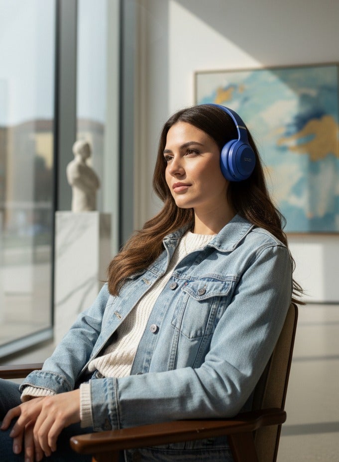 سودو سماعة الرأس SD-1121 اللاسلكية ستيريو فوق الأذن مع ميكروفون ازرق - Image 4