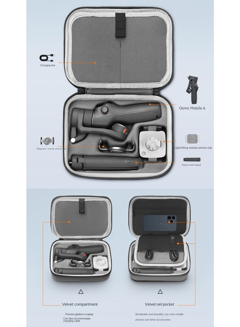 Osmo Mobile 6 Case,Waterproof Portable Storge Shoulder Bag Travel Case for DJI Osmo Mobile 6 Gimbal Stabilizer Accessories - Image 2