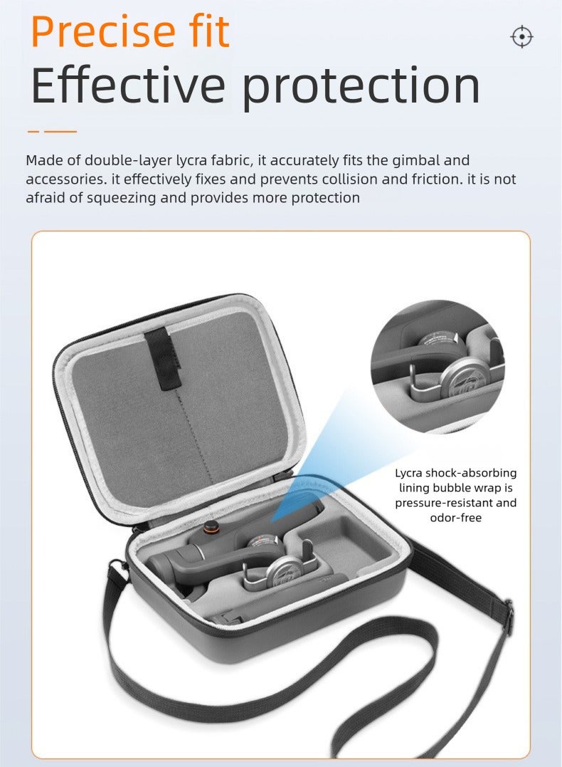 حقيبة تخزين محمولة مقاومة للماء متوافقة مع DJI Osmo Mobile 6، حقيبة سفر بكتف لحماية وحمل ملحقات مثبت الجيمبال DJI Osmo Mobile 6 - Image 3