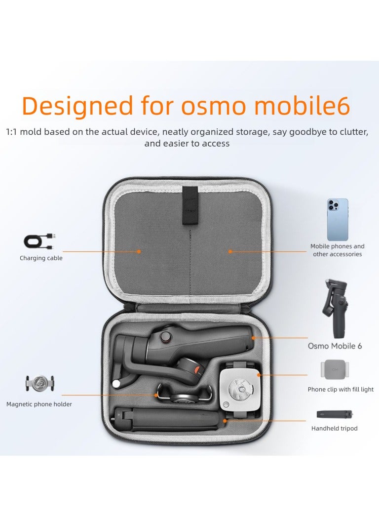 حقيبة تخزين محمولة مقاومة للماء متوافقة مع DJI Osmo Mobile 6، حقيبة سفر بكتف لحماية وحمل ملحقات مثبت الجيمبال DJI Osmo Mobile 6 - Image 2