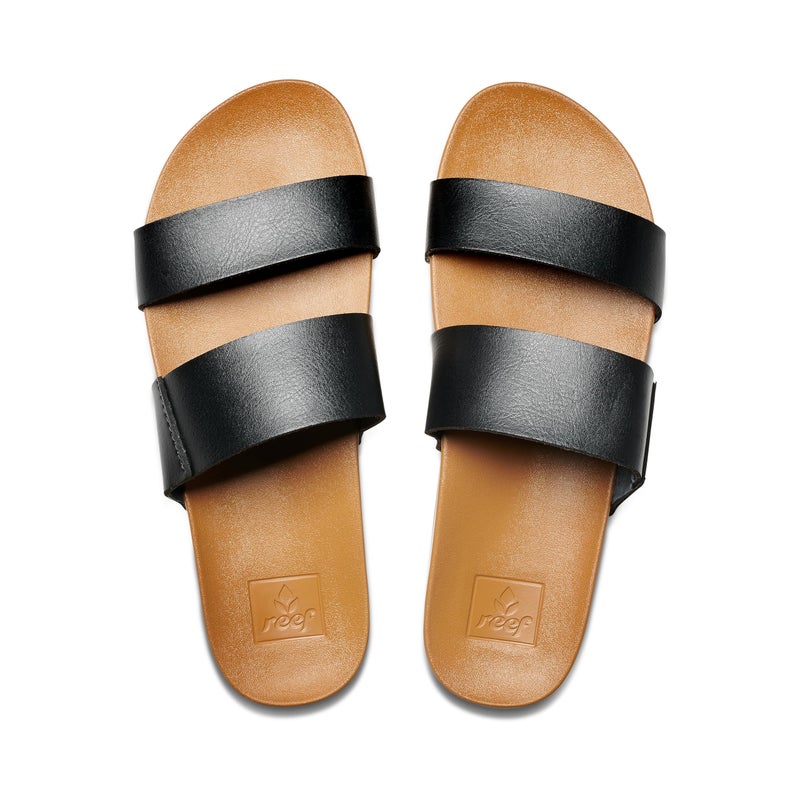 REEF Womens Sandals, Cushion Vista, Black/Natural, 7.5 - Image 4