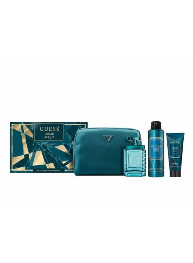 GUESS Uomo Acqua EST. 1981 Gift Set for Men – Eau de Toilette 100ml
