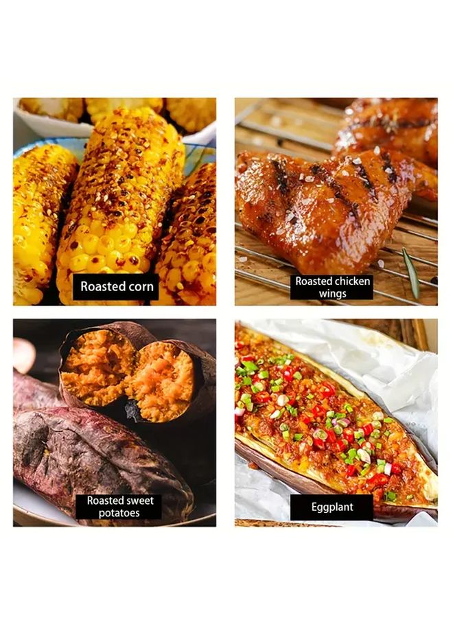 Foldable Handle Corn Grill Tongs BBQ Basket For Vegetable Fish Meat Steak Shrimp Chops - Image 4