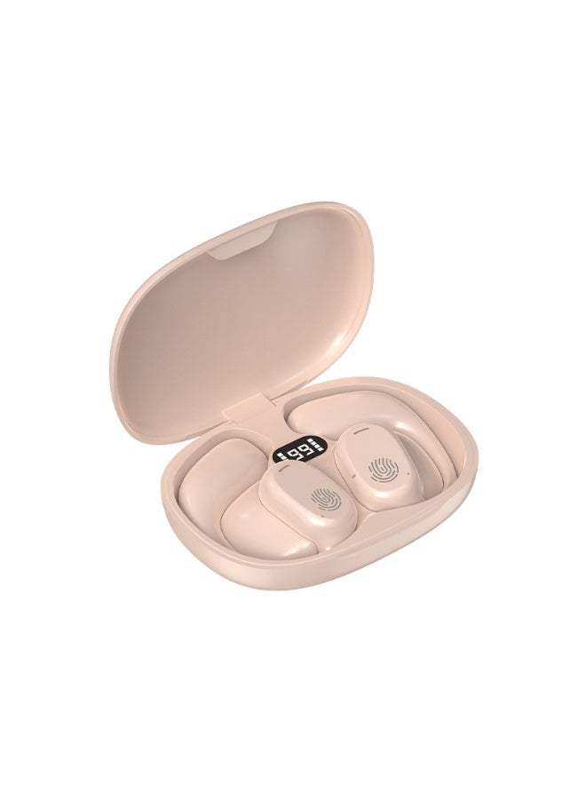 NIBEMINENT Wireless Headphones Bluetooth Ear Clip Noise-cancelling Earphones with Wireless Charging Case Digital Display and Touch Control Waterproof for Running Sport Gym  - Image 1