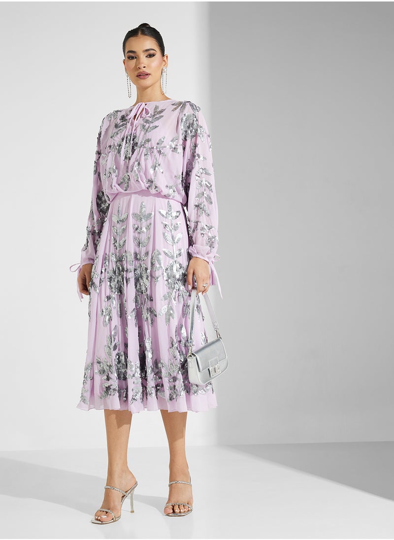 Frock and Frill - Embellished Midi Dress - Image 1