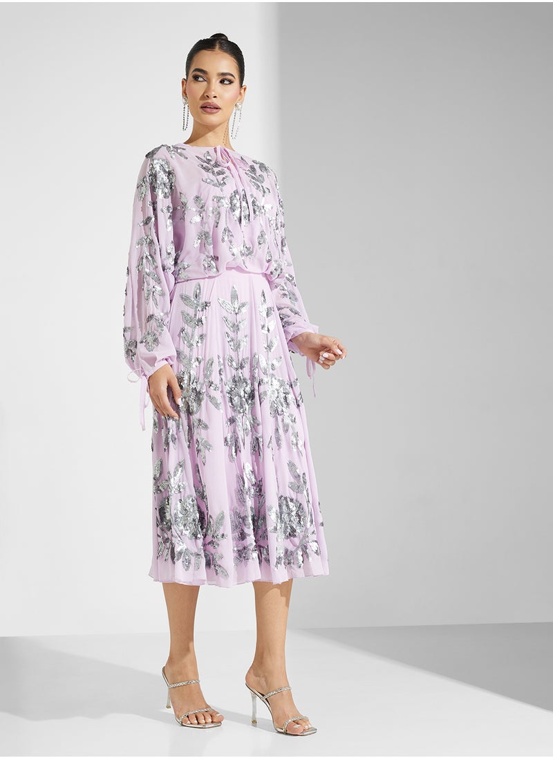 Frock and Frill - Embellished Midi Dress - Image 1