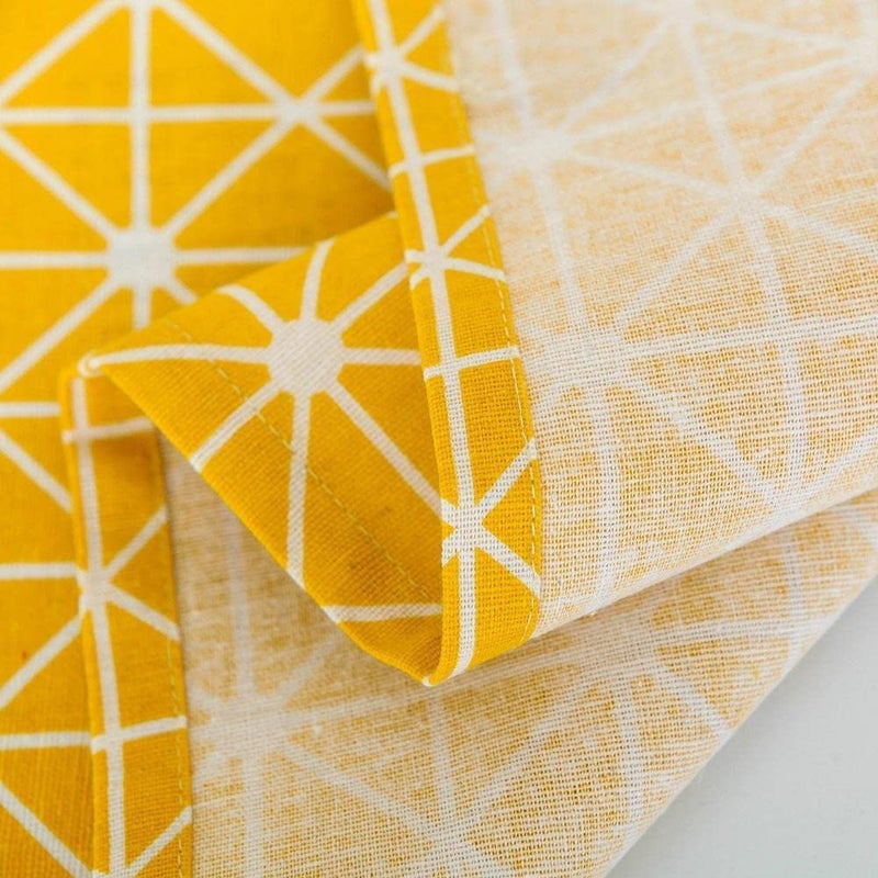 Kienlix Kienlix Microwave Oven Cover with Side Pockets Dust Proof Cotton Cover Kitchen Storage85 x 35 cm Yellow  - Image 3
