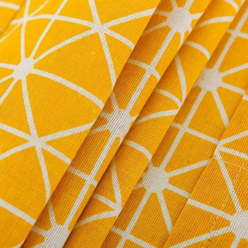 Kienlix Kienlix Microwave Oven Cover with Side Pockets Dust Proof Cotton Cover Kitchen Storage85 x 35 cm Yellow  - Image 4