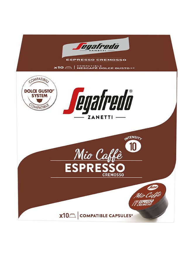 Segafredo Mio Caffe Espresso Dolce Gusto Compatible 10 Capsules 70gm - Image 1