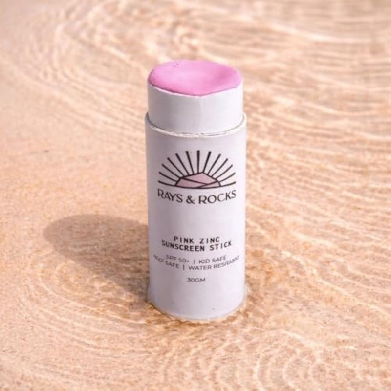 Rays & Rocks Zinc Sunscreen Stick, SPF 50+, Water Resistant, Pink, 30g - Image 2