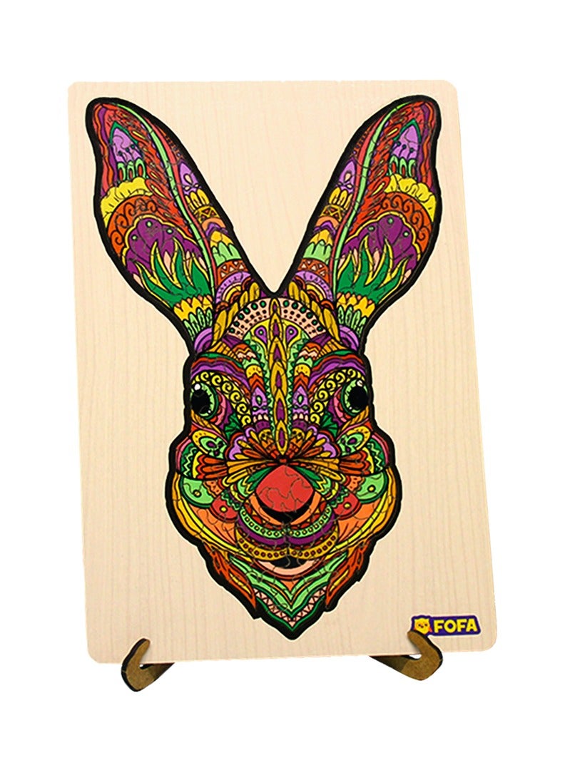 FOFA FOFA Wooden Puzzle Colourful - in a Frame Rabbit  - Image 2