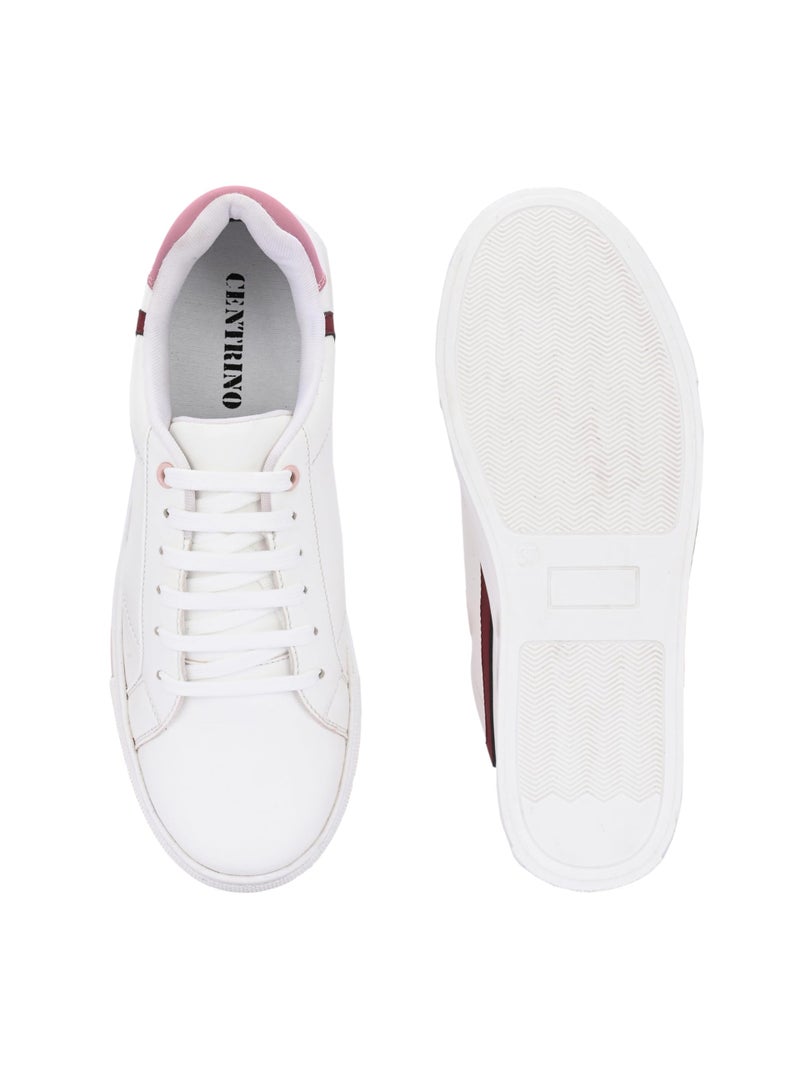 Centrino Womens Casual Shoes 7609-20_White-Pink_7 - Image 4