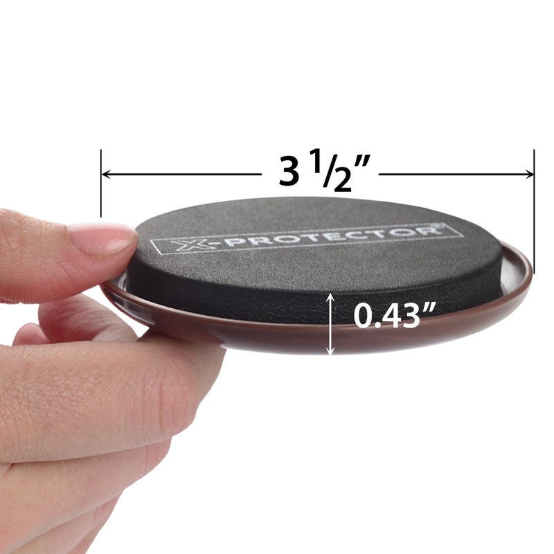 X-Protector Furniture Sliders for Carpet X-PROTECTOR - 8 PCS Best Heavy Moving Pads 3 1/2" - Sliders for Furniture. Move Your Furniture Easy with Reusable Furniture Movers Sliders for Carpets! - Image 2