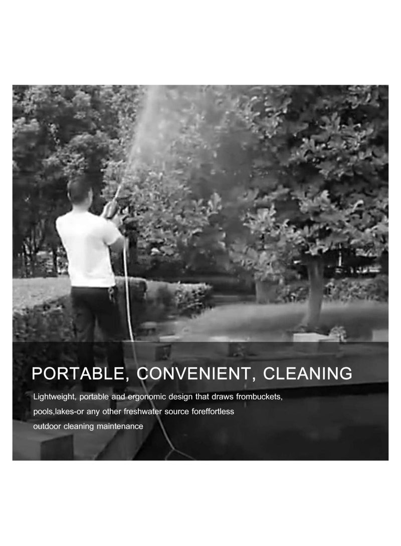 24V Cordless Portable Washer Electric High Pressure Cleaner Machine 200W 30Bar Lithium Handheld Car Cleaning Device With Foam Generator Nozzle Water Pump - Image 5
