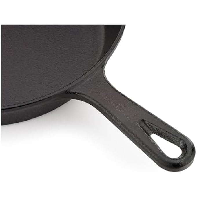 HOUSLET Kitchen 12 Inch Saute Fry Pan PreSeasoned Cast Iron Skillet Frying Pan Cast Iron Pan Safe Grill Cookware For Indoor  Outdoor Use - Image 5