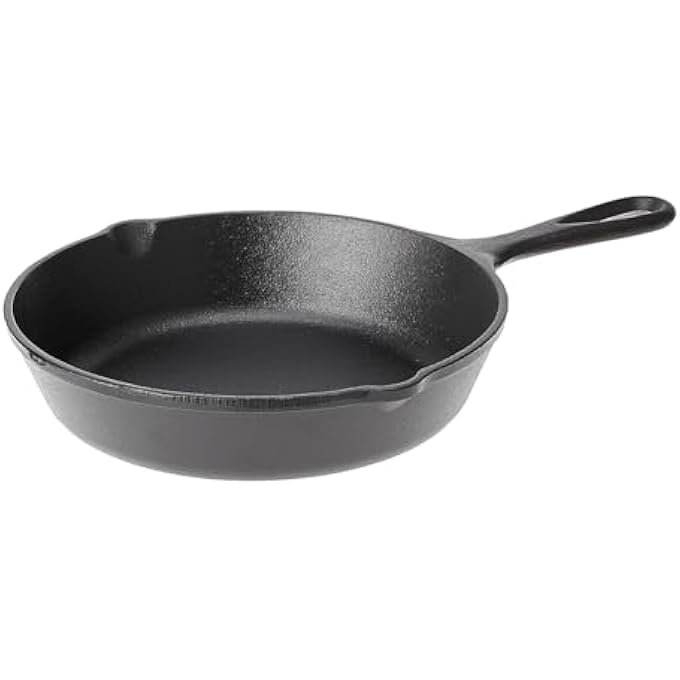 HOUSLET Kitchen 12 Inch Saute Fry Pan PreSeasoned Cast Iron Skillet Frying Pan Cast Iron Pan Safe Grill Cookware For Indoor  Outdoor Use - Image 2