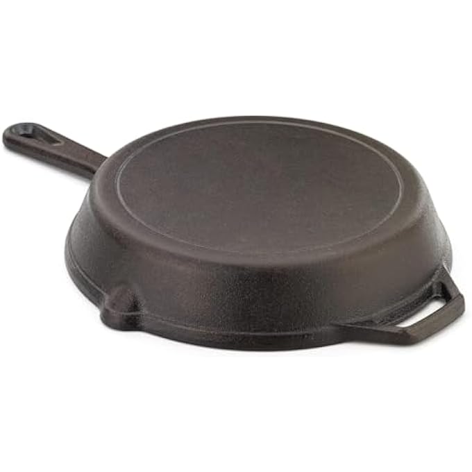 HOUSLET Kitchen 12 Inch Saute Fry Pan PreSeasoned Cast Iron Skillet Frying Pan Cast Iron Pan Safe Grill Cookware For Indoor  Outdoor Use - Image 4