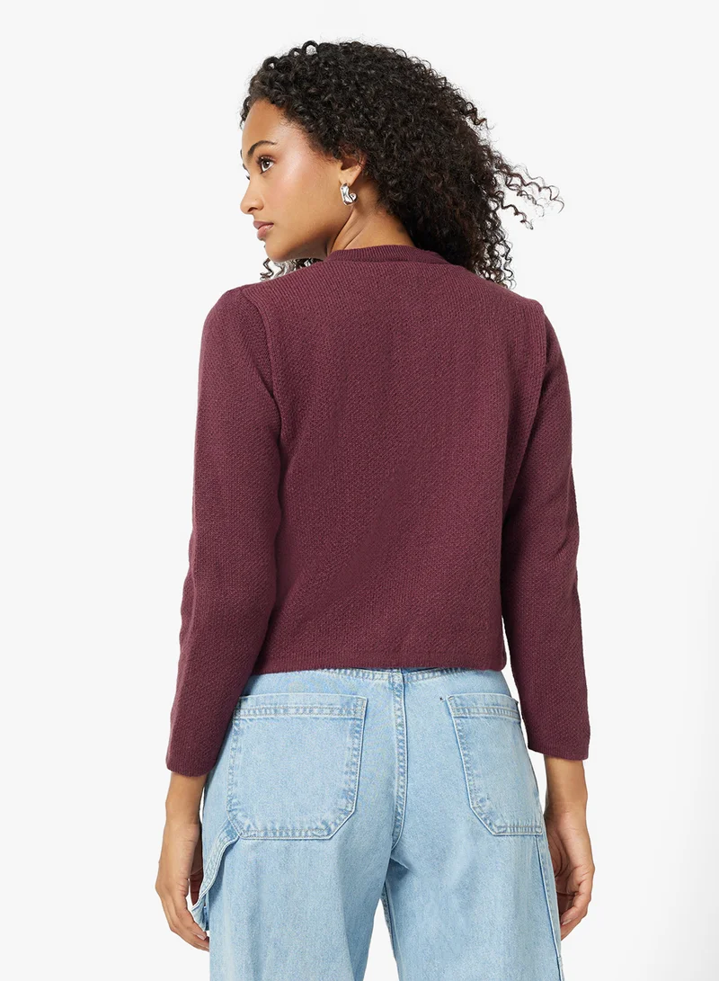جينجر Classic Fine Knit Cardigan