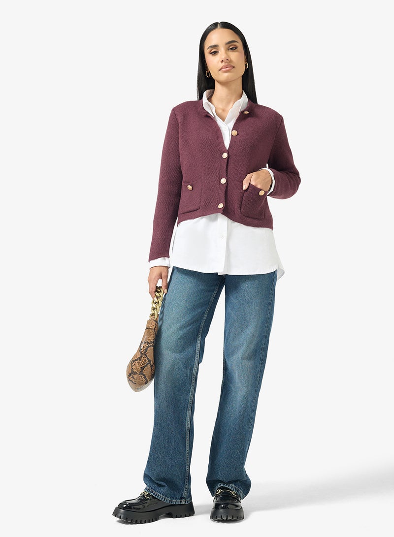 جينجر كارديجان كلاسيكي محبوك بدقة - Image 4