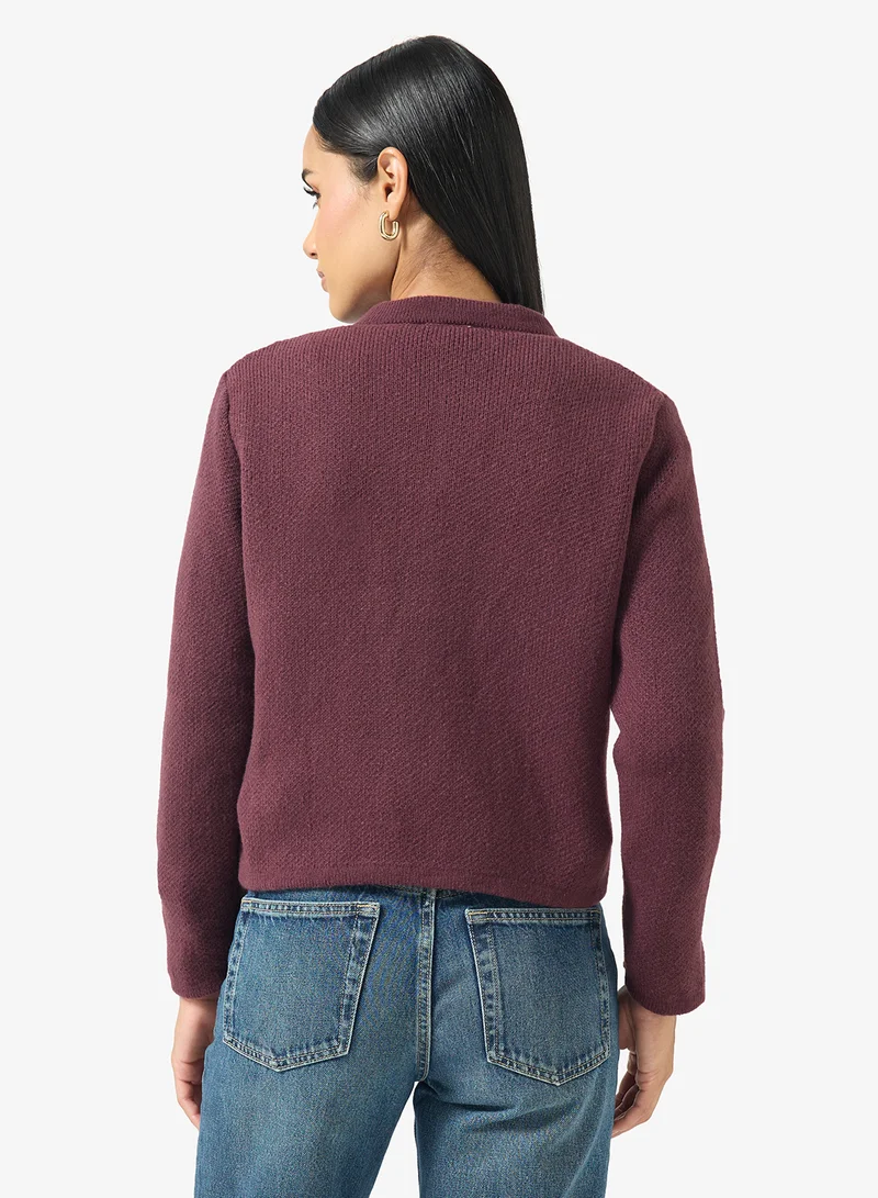 Ginger Classic Fine Knit Cardigan