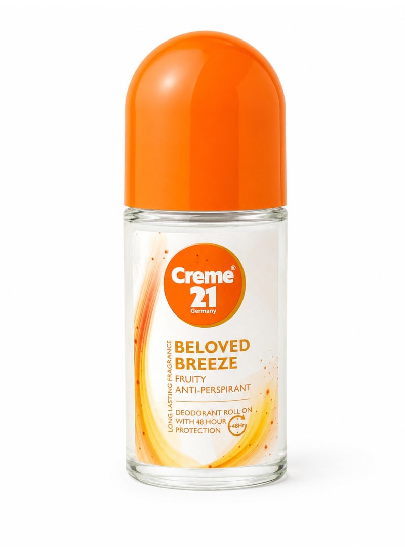 Beloved Breeze Anti-Perspirant Deodorant Roll on With 48H Protection 50ml