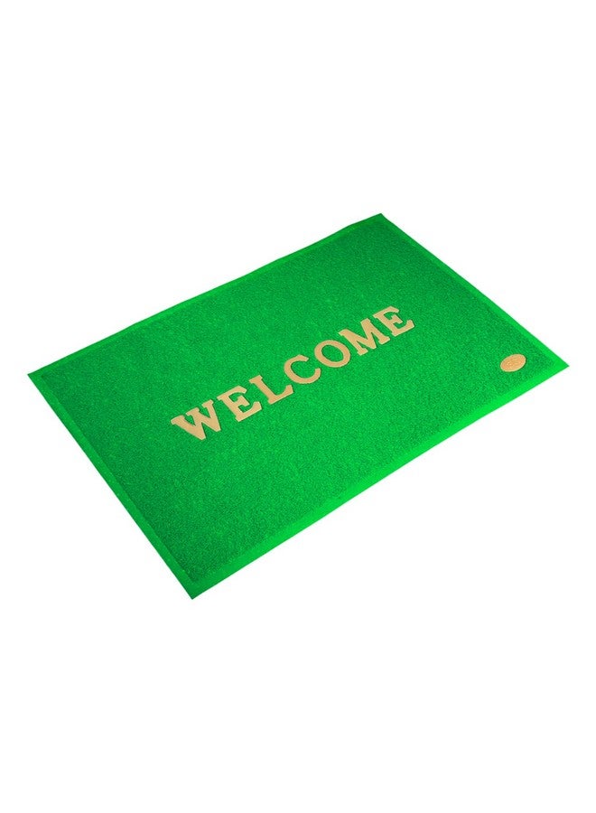 Kuber Industries Heart Home Indoor Outdoor Anti-Slip Welcome Rubber Door Mat, Welcome Mat, 23"x15" (Green)-50HH01093 - Image 4