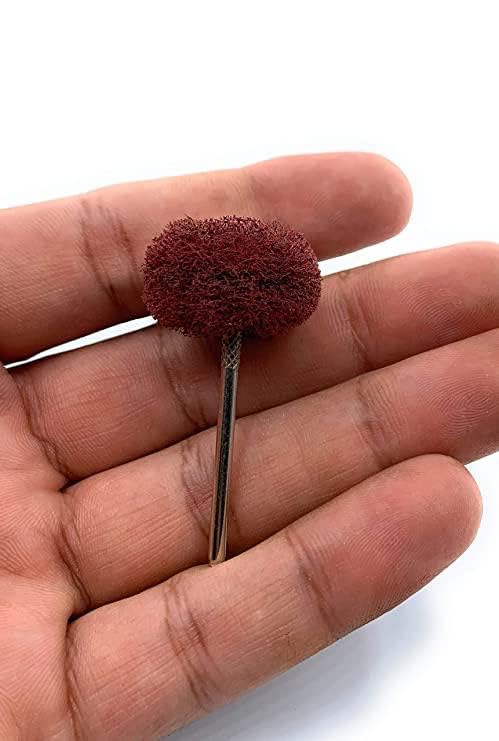 Set of 5 pcs Mounted Abrasive Fiber Scotch Wheel For Rotary Tool Accessory  - Image 5