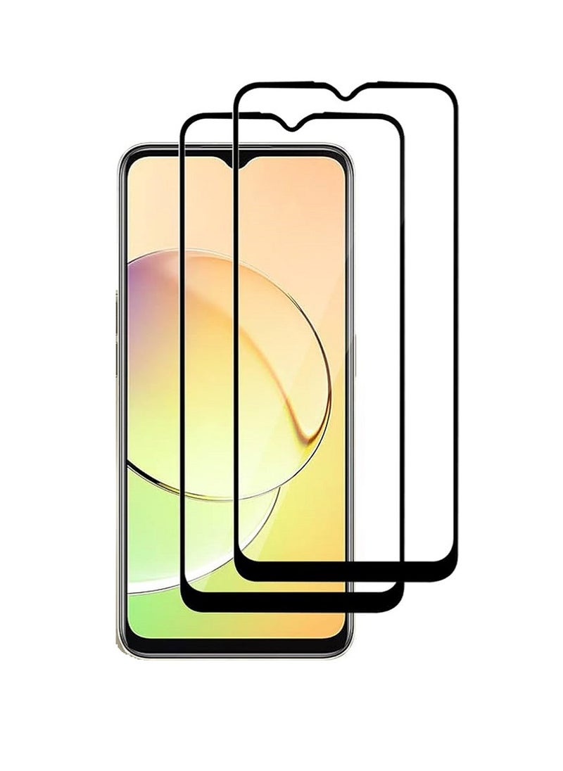 Super 2 Pieces Tempered Glass Screen Protector 5D Designed For Realme 10 5G Full Glue Edge to Edge Full Screen Coverage And Bubble Free - Image 1