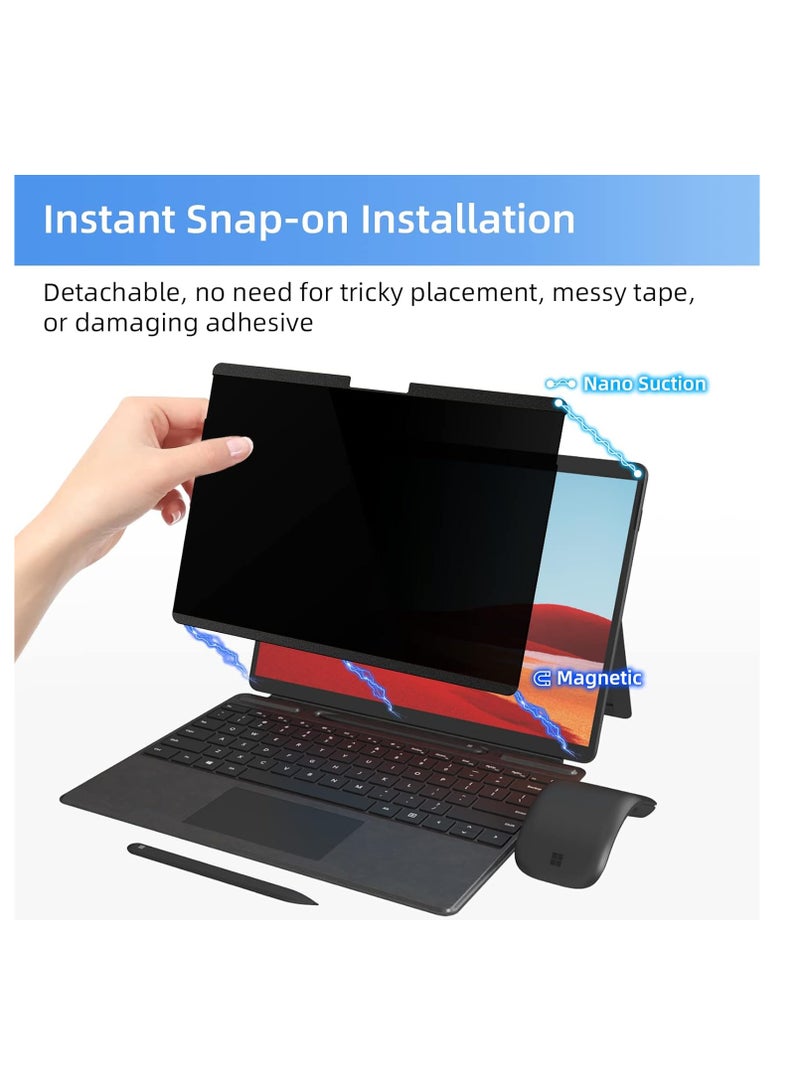 Magnetic Privacy Screen Protector for 13.5 Inch Surface Laptop 6/5/4/3/2/1, Removable Anti Blue Light Glare Privacy Filter Screen Protector for Surface Laptop 5/4/3/2/1  - Image 5