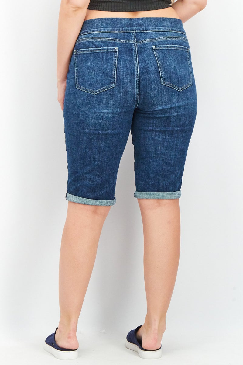 NYDJ Women Pull On Bermuda Shorts, Clean Marcel - Image 3