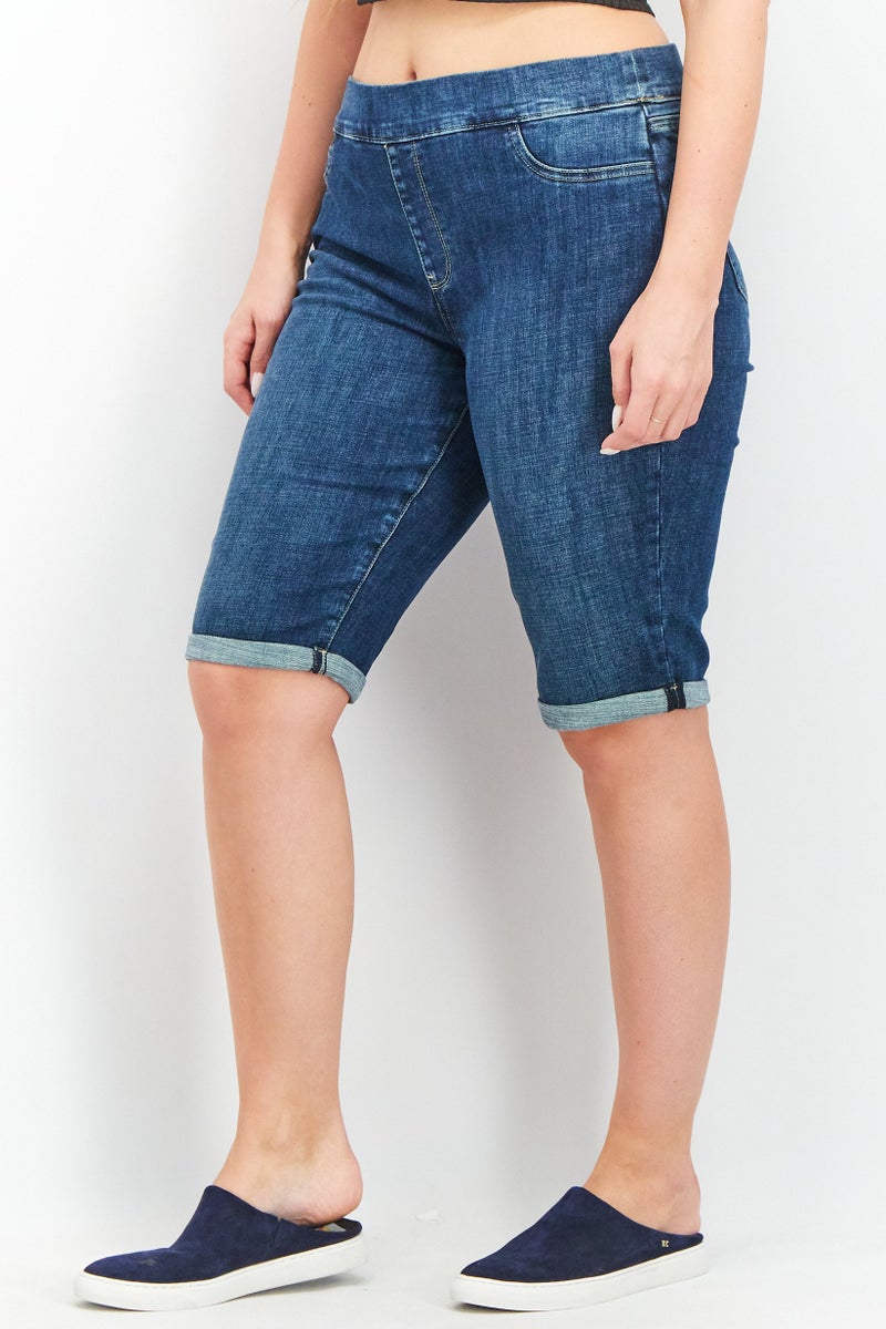 NYDJ Women Pull On Bermuda Shorts, Clean Marcel - Image 2