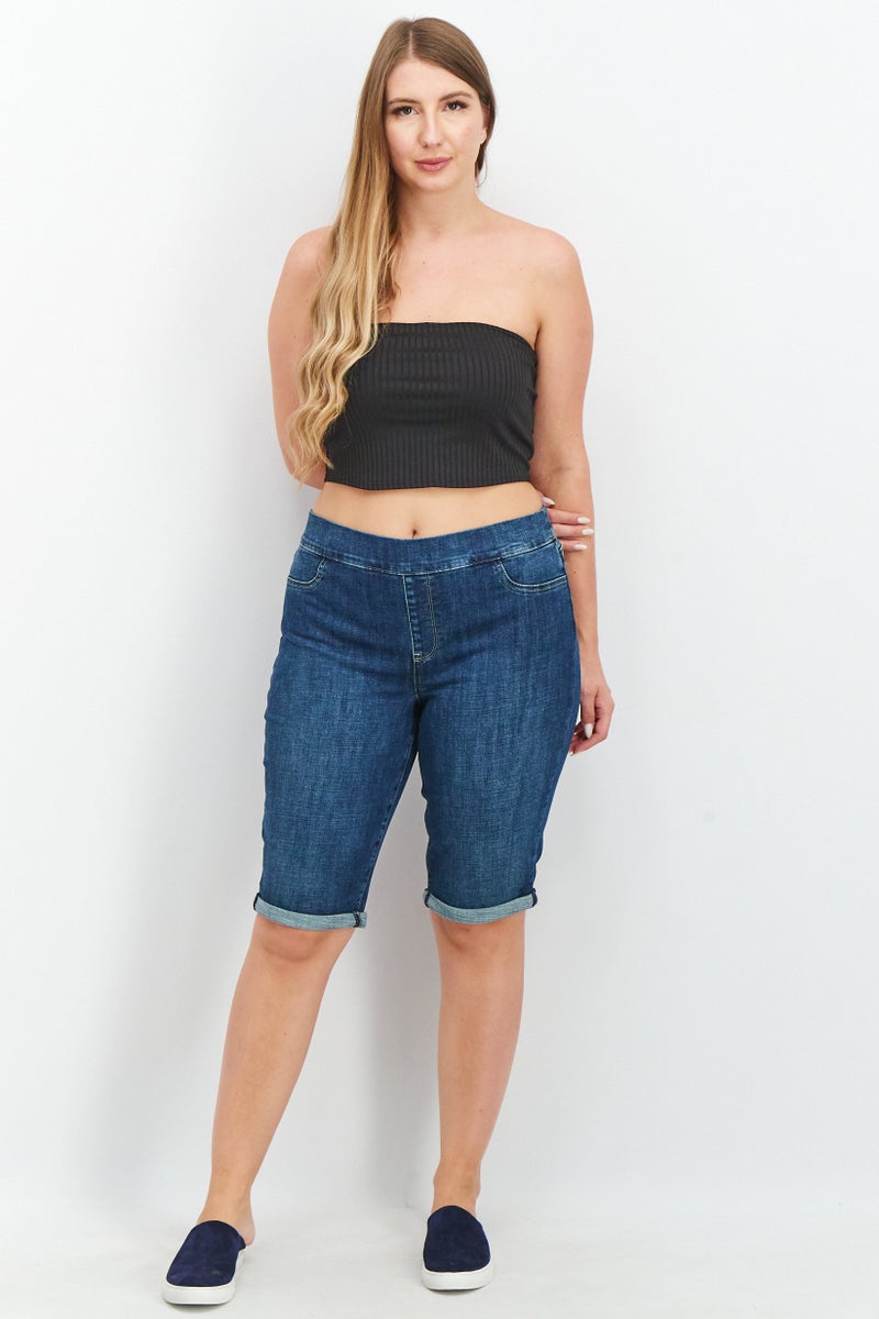 NYDJ Women Pull On Bermuda Shorts, Clean Marcel - Image 4