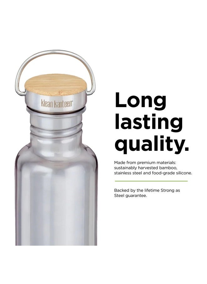 Klean Kanteen - Reflect 27Oz (W/Bamboo Cap) Mirrored Stainless - Image 1