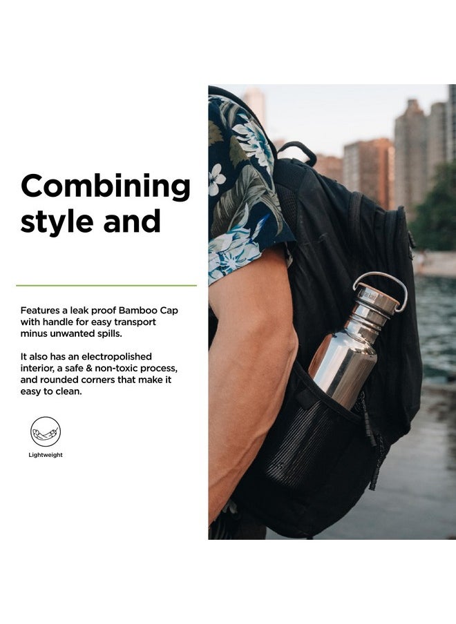 Klean Kanteen - Reflect 27Oz (W/Bamboo Cap) Mirrored Stainless - Image 1