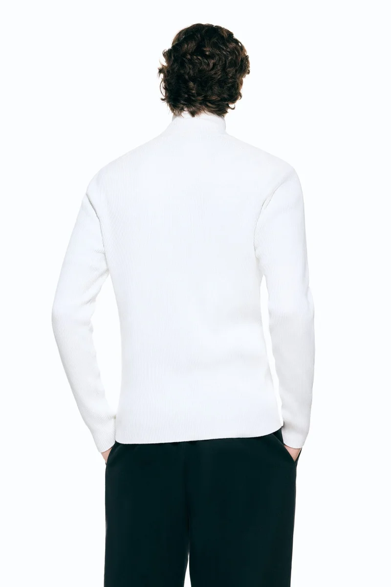 H&M  Slim Fit Rib-knit cardigan for Men | Best Price UAE