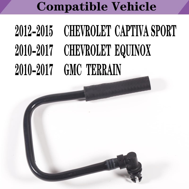 Pcv Hose: Black 2.4 Engine Positive Crankcase Ventilation Hose - Automotive Crankcase Ventilation Hose for Chevrolet Captiva Sport, Gmc Terrain, Equinox - Image 2