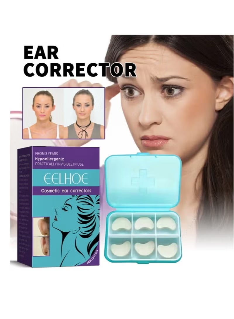 إيلهو بقع تصحيح الأذن المقاومة للماء المكونة من 6 قطع: إعادة تشكيل الأذن ودعم الأذنين البارزة ، تأثير الأذن الصغيرة - Image 1