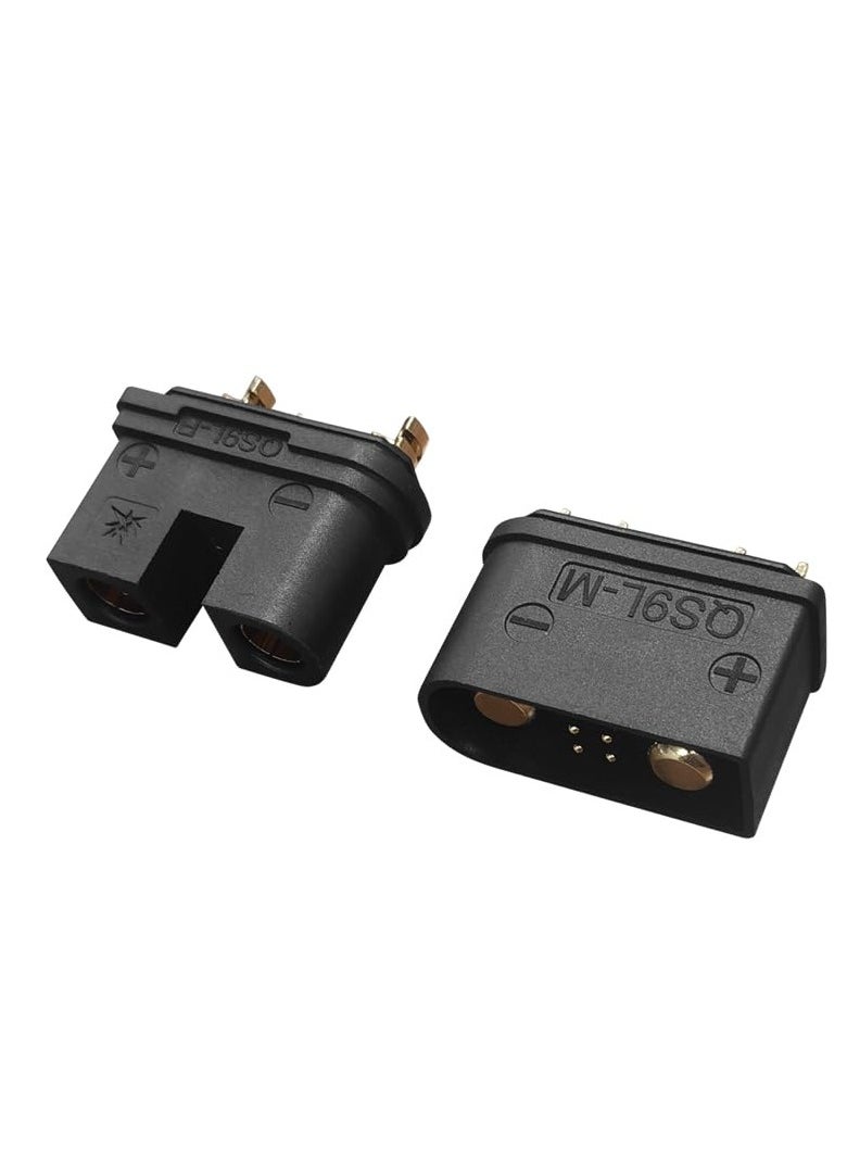 Excefore 180 Amp High Current Quick Connector, Anti-Spark Connector 6-10 Gauge Quick Connect/Disconnect Battery Terminal for Golf E-Bike RV Winches Lifts Motor- 2 Pcs Qs9L  - Image 1