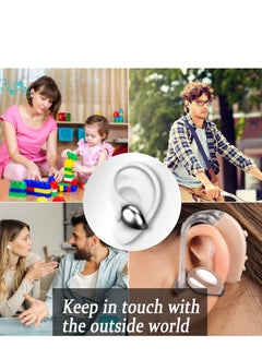 Excefore Wireless Earbuds with Earhooks Mini Bone Conduction Headphones Waterproof Bluetooth Earpiece Noise Canceling Headset Sports 5.0 Earphones for Cycling Driving, Gym, White  - Image 4