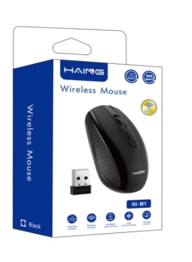 Haing فأرة كمبيوتر لاسلكية USB بصرية 2.4G - Image 1