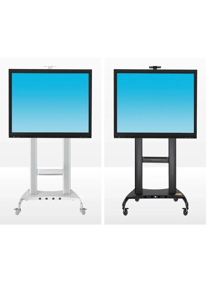 Skill Tech SH 1800 100 B Universal Height Adjustable Rolling TV Stand for 60–120 Inch Screens, VESA 1000x600mm, Max Load 135kg – Mobile TV Stand with Adjustable Height  Black - Image 2