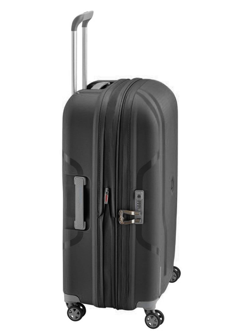 DELSEY Paris Recycled Clavel 83Cm Expandable 4 Double Wheel Check-In Luggage Trolley Black  - Image 3
