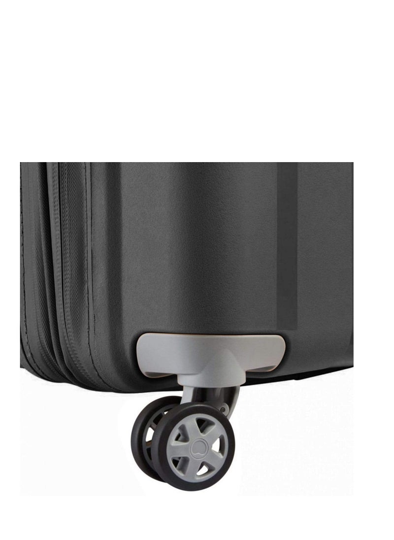 DELSEY Paris Recycled Clavel 83Cm Expandable 4 Double Wheel Check-In Luggage Trolley Black  - Image 4
