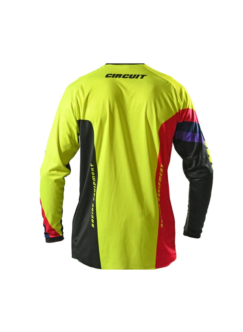 CIRCUIT Cross / Enduro Jersey Reflex 22 Black-Yellow-Fluo - Image 3