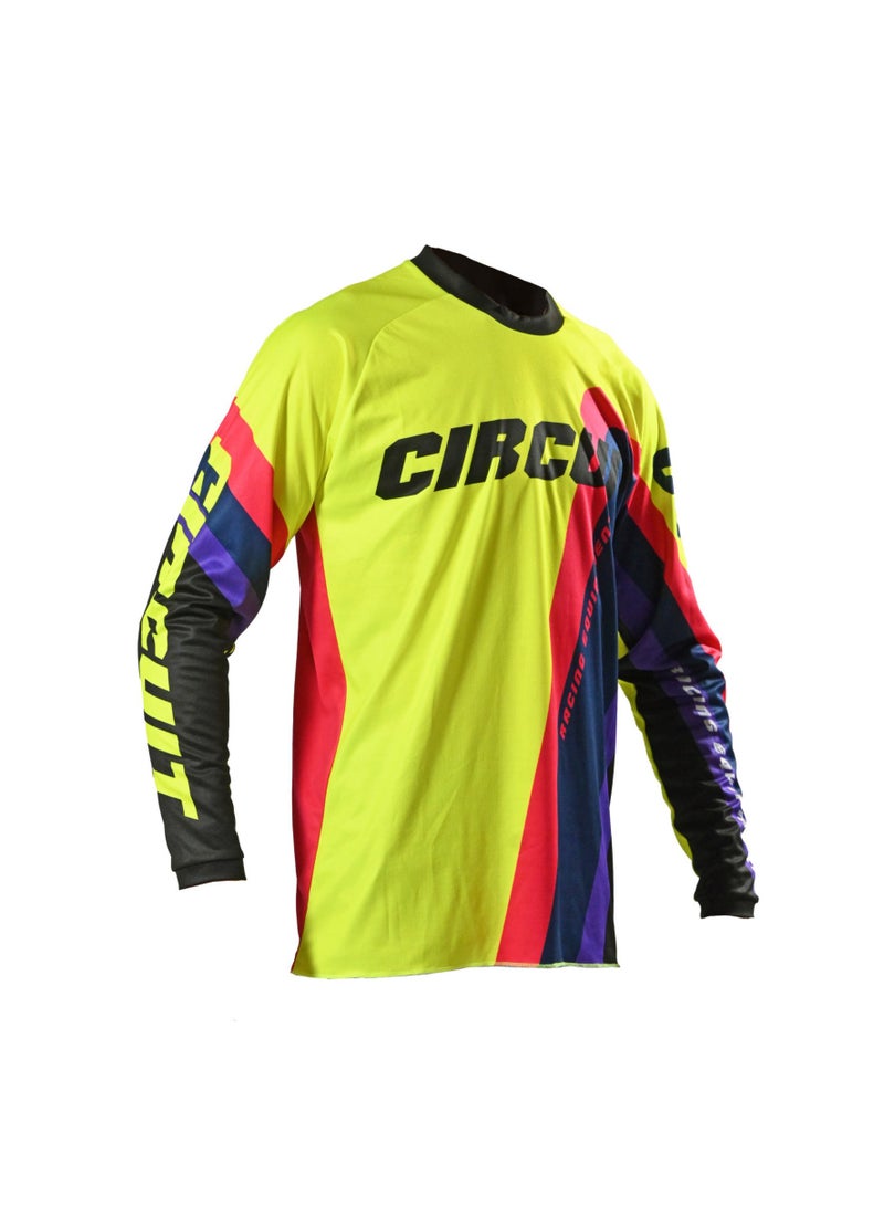 CIRCUIT Cross / Enduro Jersey Reflex 22 Black-Yellow-Fluo - Image 1