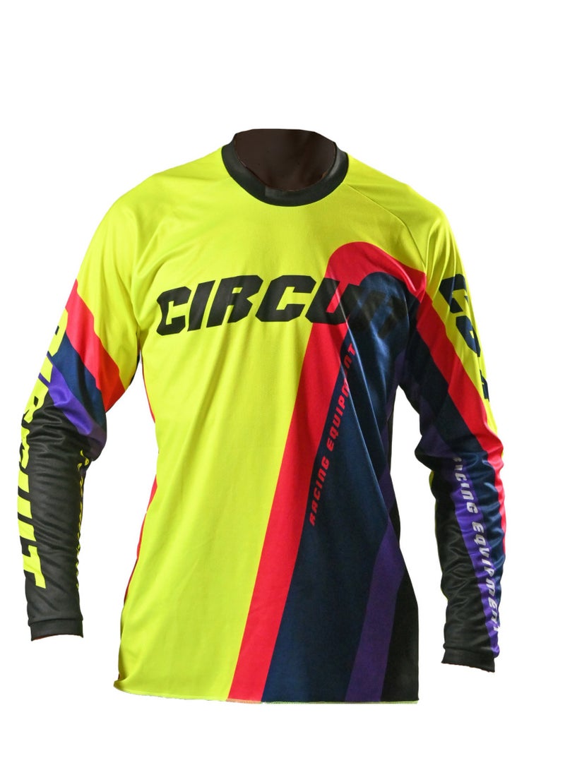 CIRCUIT Cross / Enduro Jersey Reflex 22 Black-Yellow-Fluo - Image 2