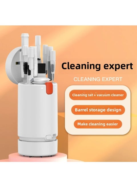Explosions Q20 Computer Keyboard Cleaning Suit Bluetooth Headset Cleaning Pen Mobile Phone Screen Dust Removal-Color:Q21 Vacuum Cleaner Set (including Detergent)