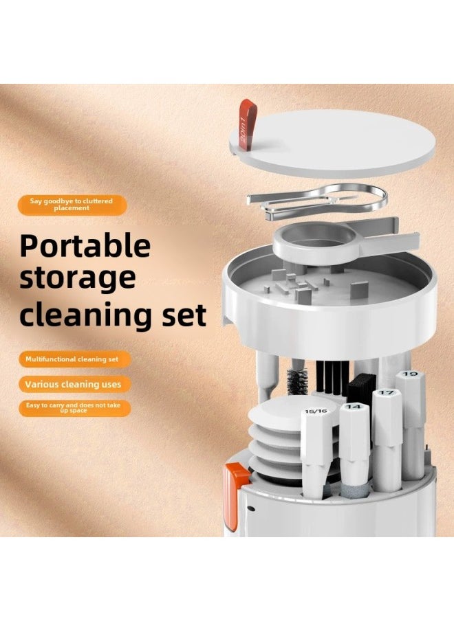 Generic - Explosions Q20 Computer Keyboard Cleaning Suit Bluetooth Headset Cleaning Pen Mobile Phone Screen Dust Removal-Color:Q21 Vacuum Cleaner Set (including Detergent) - Image 1